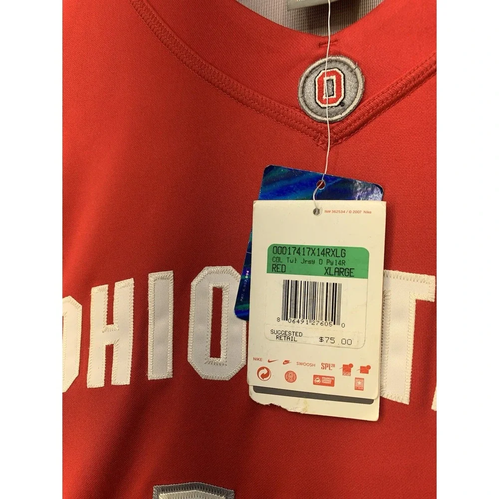 Nike Ohio State Buckeyes Basketball Jersey Mens XL #14 LeBron James Red Home Y2K